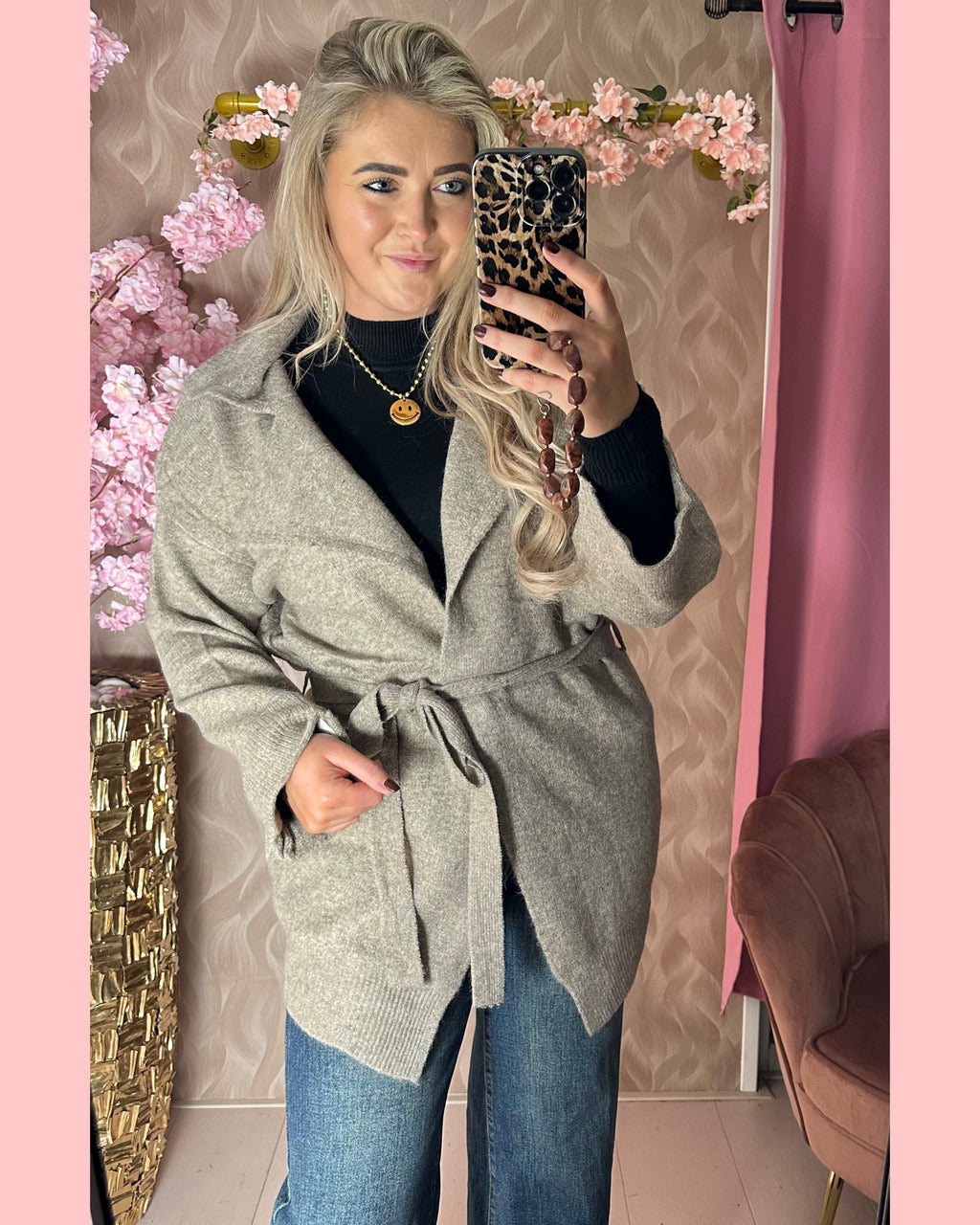 SOFT CARDIGAN •• TAUPE •• AANBIEDING
