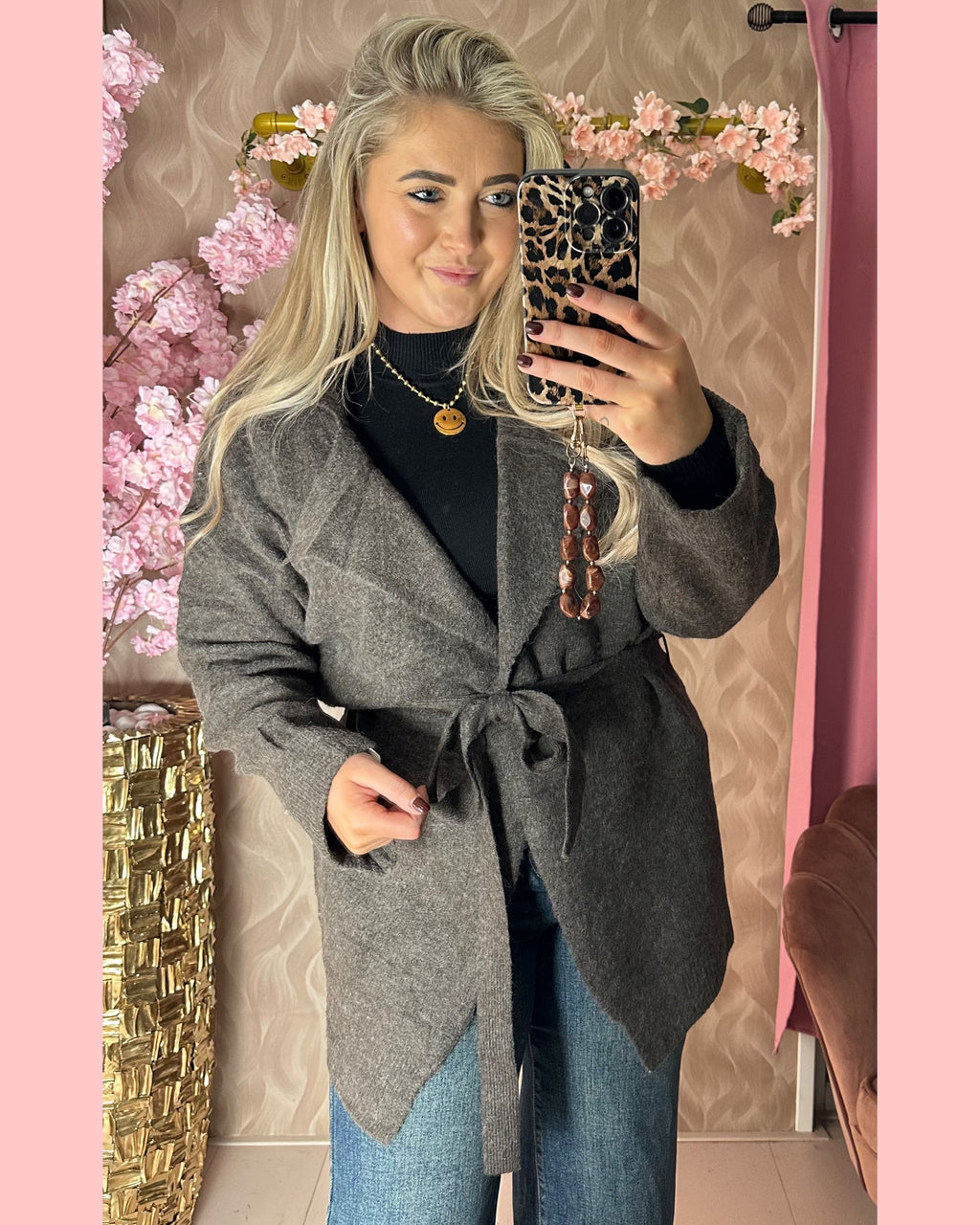 SOFT CARDIGAN •• BROWN •• AANBIEDING